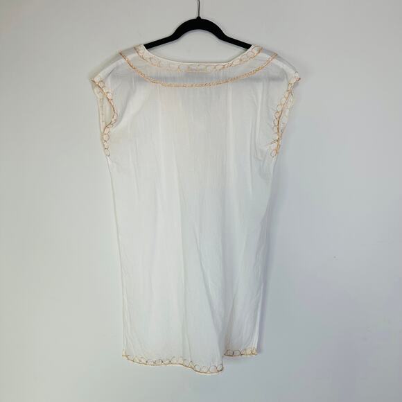 Madison Matthews White Swimsuit Cover up size small - Picture 4 of 6